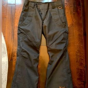 Cappel Outerwear by Ride Snowboards Women's Grey Waterproof Snowboard Ski Pants